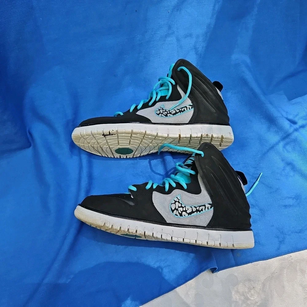 Nike Dunk Free Trainer Black Blue Turquoise Size 9.5 Men's 599466-004